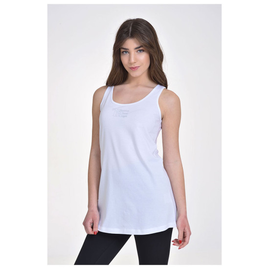 Target Γυναικεία αμάνικη μπλούζα Long Sleeveless Loose Top Single Jersey "Talent Loose"